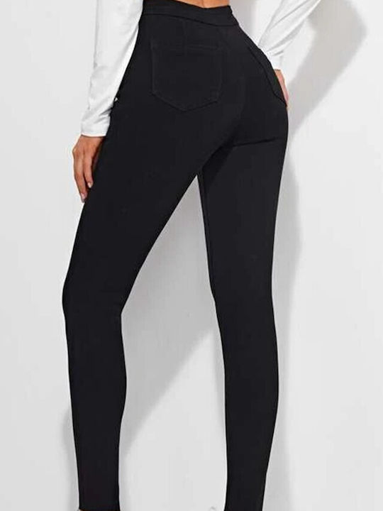 Talie înaltă Blugi de damă cu tăieturi cu croială skinny