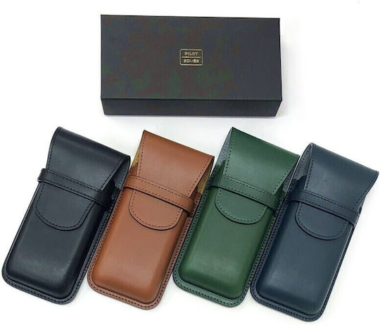 Pilot Somes Leather Pen Case 3 Pens Navy Sls3-11-nv 4902505643521