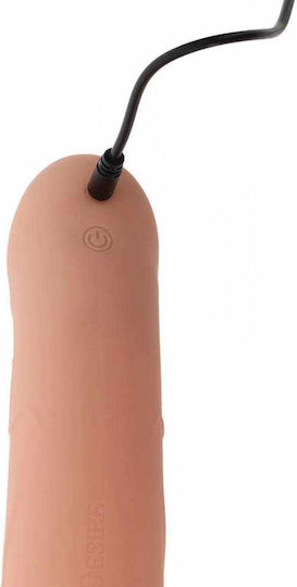 Gurtzeug Strap-On Hohlkörper Vibrator Silikon & Kabellose Fernbedienung Hidden Desire Inferno Hohlpenis Strap-On Vibrator Fleisch 20cm