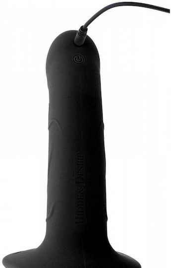 Zonă Strap On Cu Dildo Gol Vibrator Din Silicon & Telecomandă Wireless Hidden Desire Inferno Penis Gol Vibrator Negru 18cm
