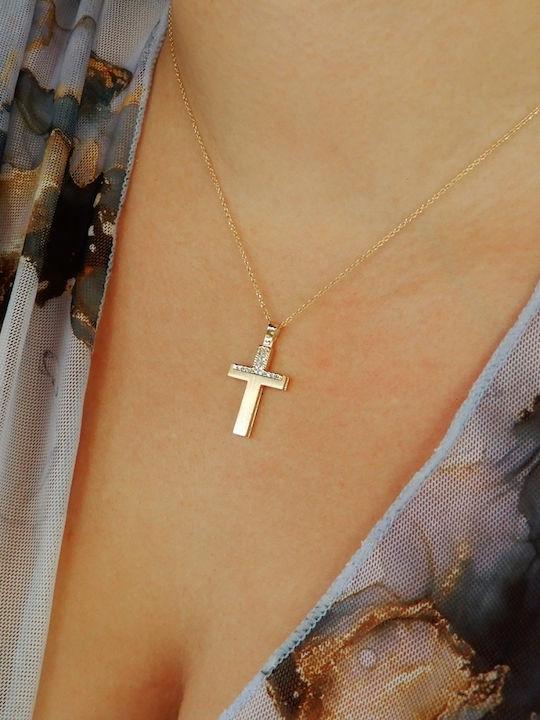 Women's Gold Cross 14K with Chain