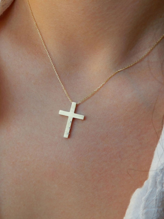 Women's Gold Cross 14K with Chain
