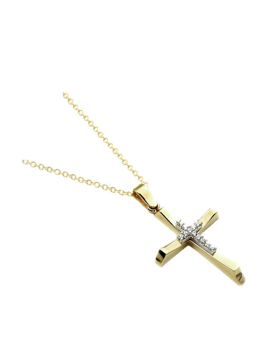 Women's Gold Cross 14K with Chain