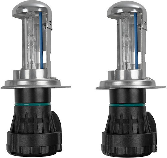 GloboStar Car Lamps H4 Xenon 8000K Cold White 12V 70W 2pcs