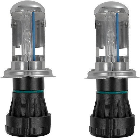 GloboStar Car Lamps H4 Xenon 8000K Cold White 12V 70W 2pcs