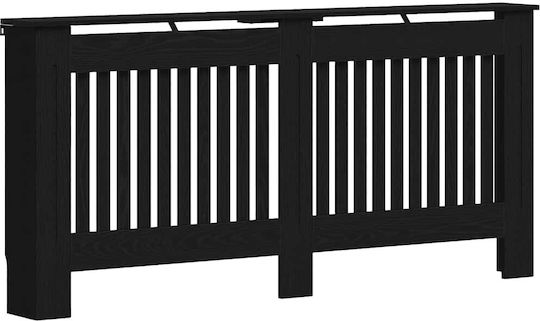 vidaXL Husă Pentru Radiator Din PAL Negru 172x19x81,5cm