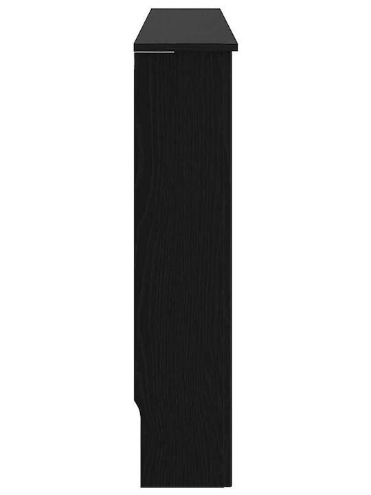 vidaXL Husă Pentru Radiator Din PAL Negru 112x19x81.5cm