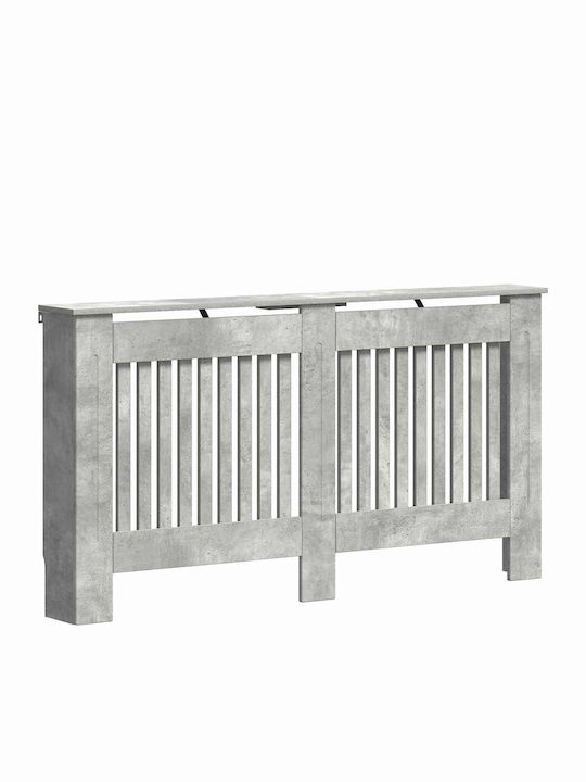 vidaXL Heizkörperabdeckung aus Spanplatte Grau 152x19x81.5cm