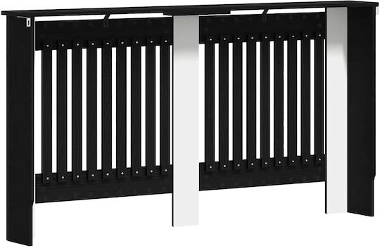 vidaXL vidaXL Radiator Cover from Particleboard Black 152x19x81.5cm