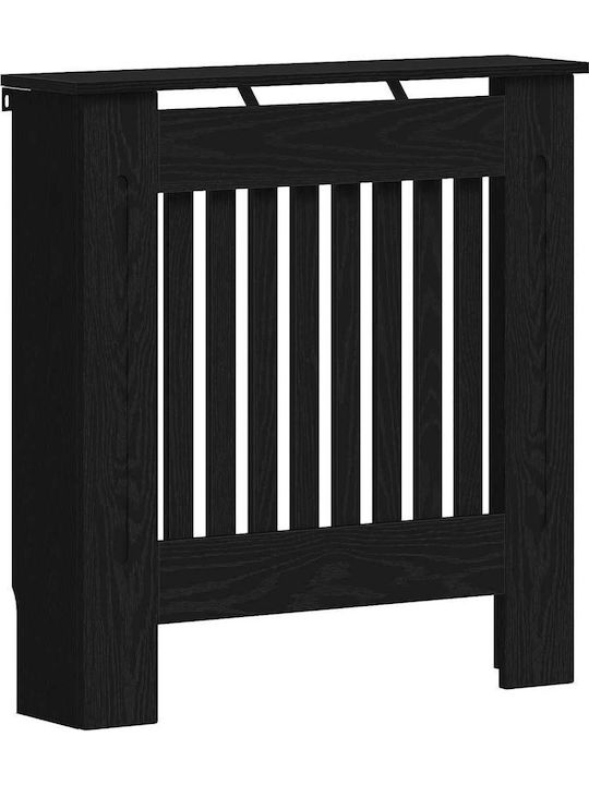 vidaXL vidaXL Radiator Cover from Particleboard Black 78x19x81.5cm