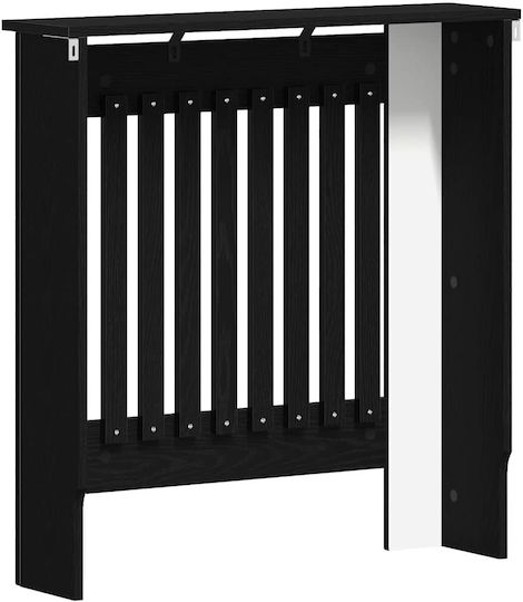 vidaXL vidaXL Radiator Cover from Particleboard Black 78x19x81.5cm