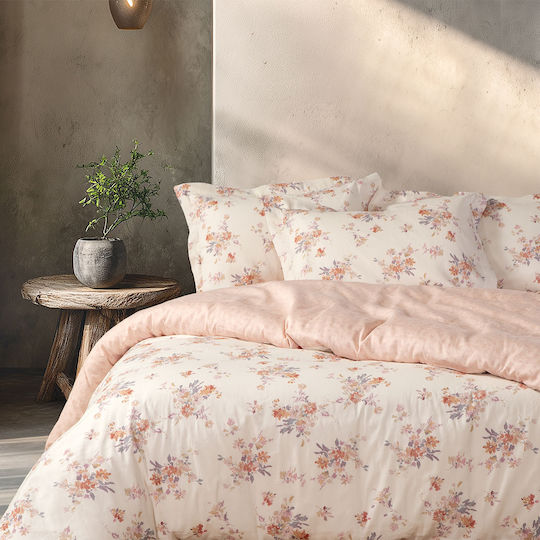 Nef-Nef Homeware Duvet Queen 240x230cm Lefebr Ecru/rose 300 GSMGsm