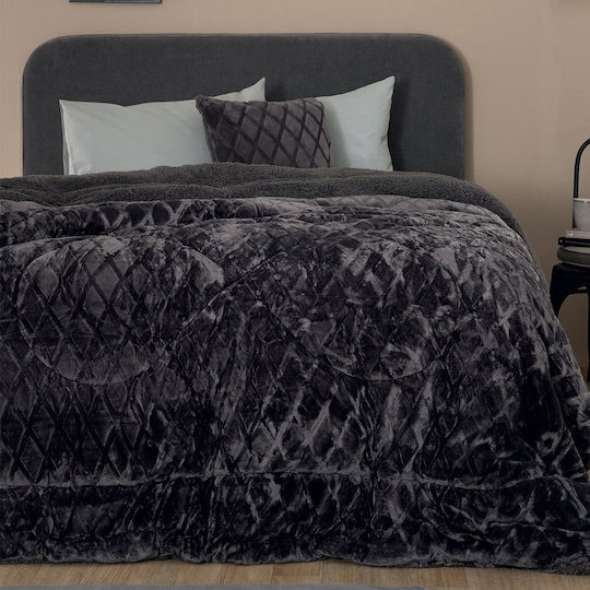 Palamaiki Duvet Cover Queen 220x240cm Nadine/5 Coal 700 GSMGsm