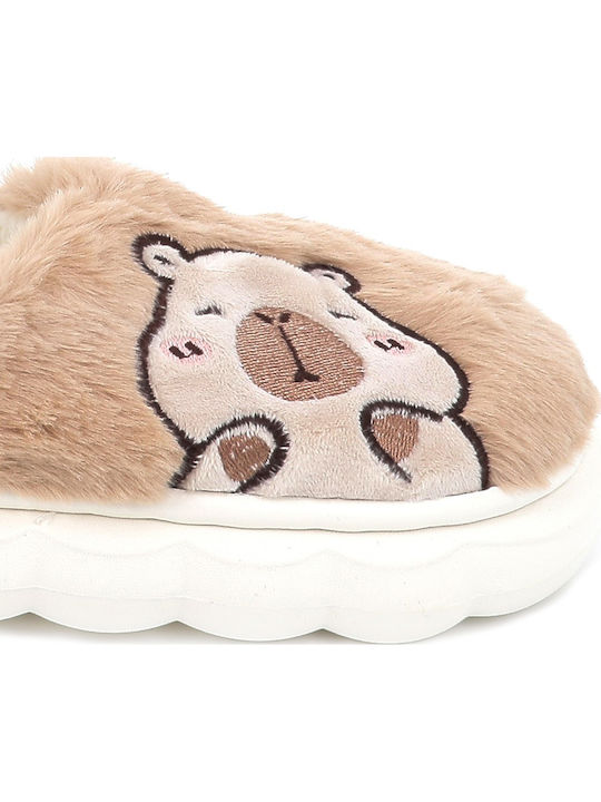 Kinderhausschuhe Beige