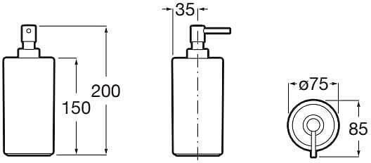 Roca Dispenser Κεραμικό Λευκό 140ml Roca Dispenser Κεραμικό Λευκό 140ml