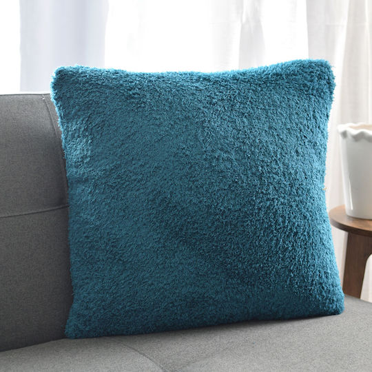 Sofa Cushion S-f Montreal Fleece Petrol Blue 50x50cm
