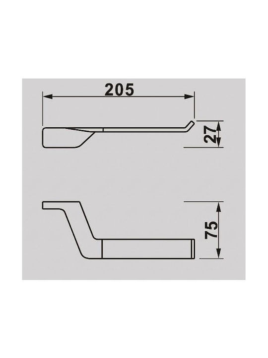 Inter Ceramic Papierhalter Roségold 6988354252044