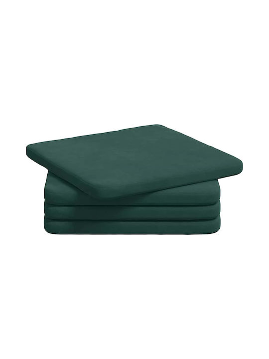 vidaXL Perna De Canapea Din Catifea Verde 40x40cm