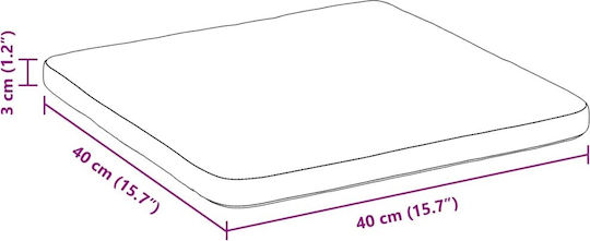 vidaXL Μαξιλάρι Καναπέ Μπεζ 40x40εκ.