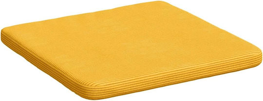 vidaXL Μαξιλάρι Καναπέ από Βελούδο Κίτρινο 40x40εκ.