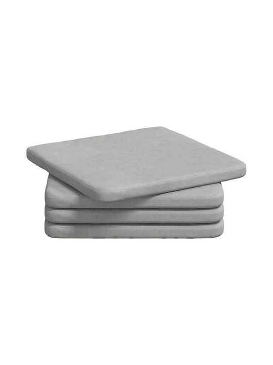 vidaXL Sofa-Kissen aus Samt Grau 40x40cm