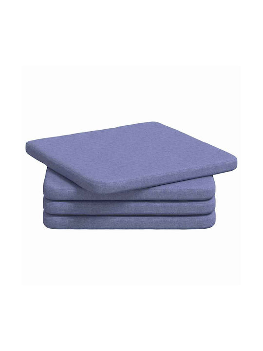 vidaXL Sofa-Kissen Blau 40x40cm