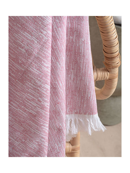 Rythmos Vernier Zweisitzer-Sofa Überwurf Zwei Seiten Jacquard 180x240cm Rosa