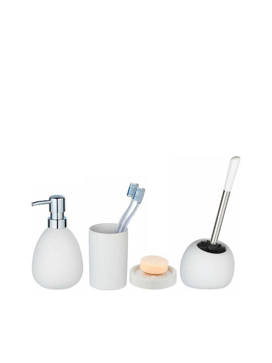 Ceramic Toilet Brush White
