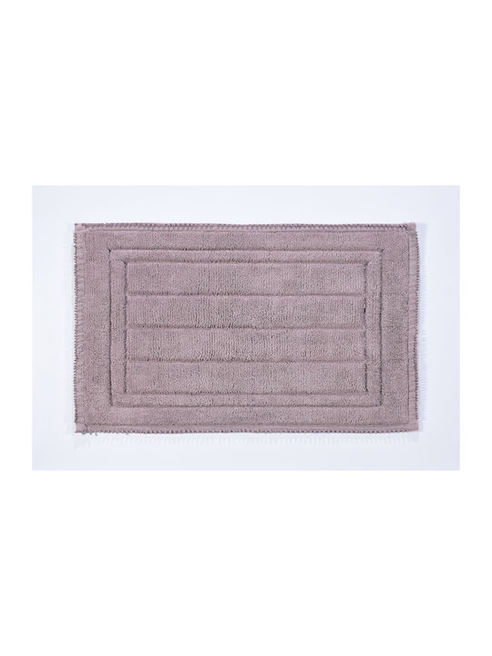 Down Town Home Badematte Baumwolle Rechteckig Chloe Lilac 50x110cm