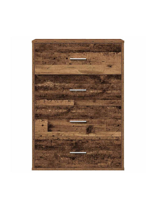 Comoda pentru Dormitor cu 4 sertare Coffee 60x31x84buc