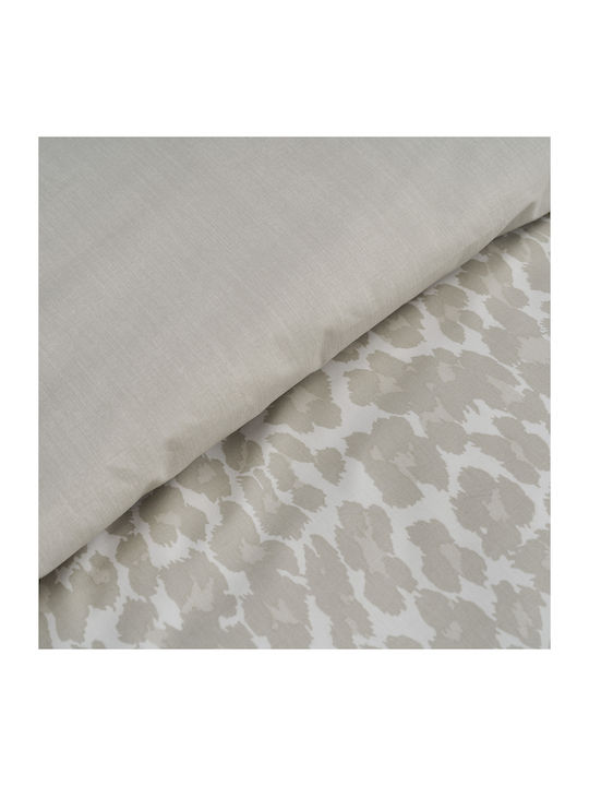 Charalambidis Textiles Duvet Cover Single 160x240 Leopard Ecru