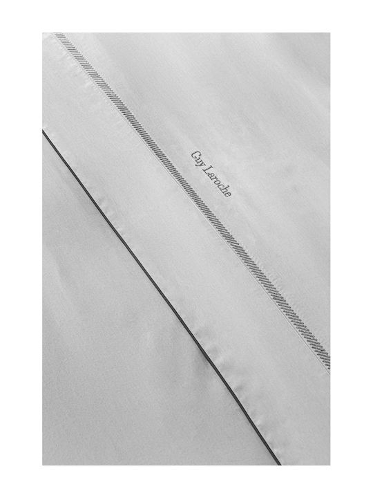 Guy Laroche Duvet Cover Set Cotton Queen with 2 Pillowcases 250x240 Elite Silver/anthracite