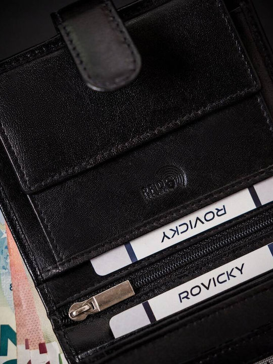 Δερμάτινο Ανδρικό Πορτοφόλι με RFID Μαύρο