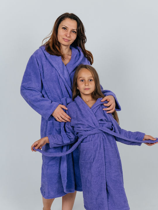 Belotex Bademantel mit Kapuze Purple 500gr/m² Belotex Bademantel mit Kapuze Purple 500gr/m²