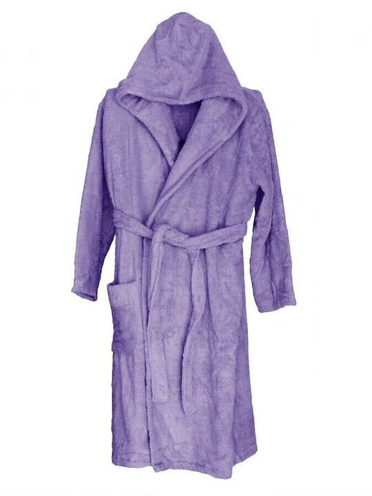 Belotex Bathrobe with Hood Purple 500gr/m²