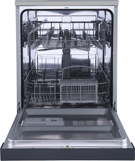 Midea Freistehender Geschirrspüler für 12 Gedecke B60xH84.5cm Inox