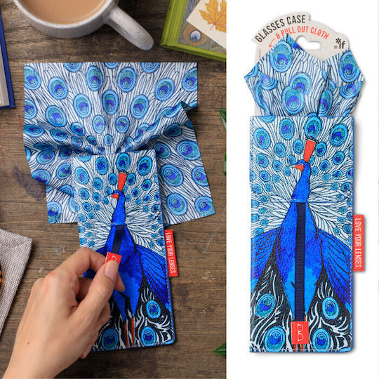 Eyeglass Case Cloth If Peacock