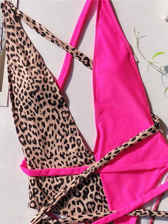 Ολόσωμο Μαγιό Animal Print Diva Pink, Leopard