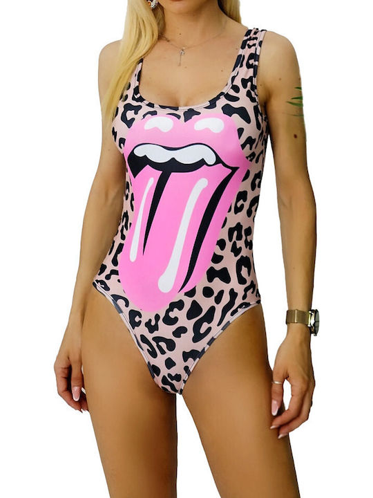 Ολόσωμο Μαγιό Floral Tongue