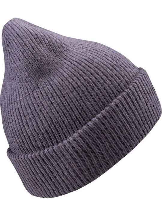 Beanie Unisex Beanie Gestrickt in Lila Farbe