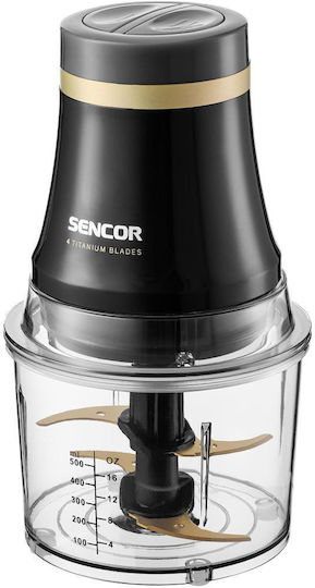 Sencor Πολυκόπτης Multi 400W με Δοχείο 1lt Μαύρος