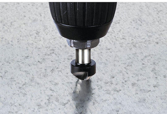 Wolfcraft HSS 90° 1/4" Cutter Cutter Bit HSS for Metal \ Wood \ Plastic 16mm x 6.35mm