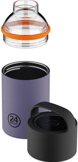 24Bottles Μπουκάλι Θερμός Ανοξείδωτο BPA Free 480ml dusk