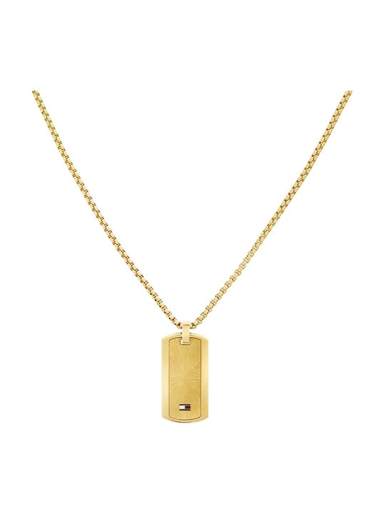 Tommy Hilfiger Halskette aus Vergoldetem Stahl Tommy Hilfiger Halskette aus Vergoldetem Stahl
