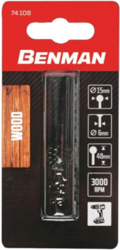 Benman Κοπτικό Εξάρτημα Εργαλείου για Ξύλο 15mm x 48mm x 6mm