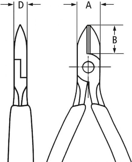 Knipex Seitenschneider Länge 125mm