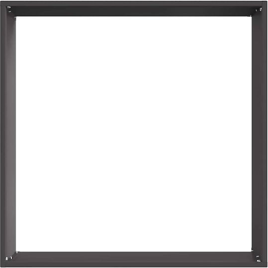 vidaXL Metal Garden Border in Black Color 50x50cm