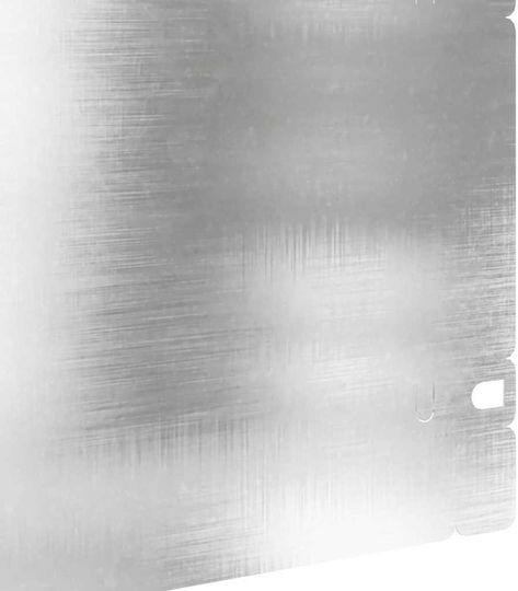 vidaXL Metallgartenbordüre in Silber Farbe 1.03m x 22cm