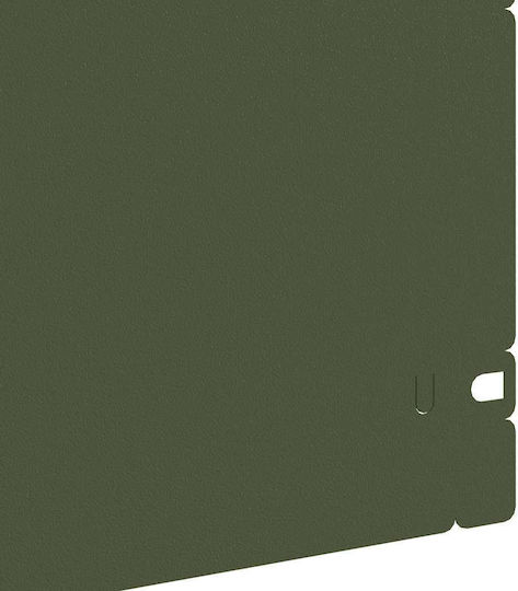 vidaXL Bordură de Grădină din Metal în Culoarea Verde 1.03m x 22cm