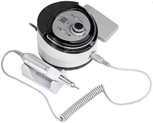 Factory ZS-606 Nail Drill Power 65W Black with Pedal with 30000 Rotations per Minute